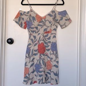 Lush Floral Off-Shoulder Summer Dress